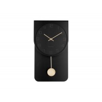 Nástenné kyvadlové hodiny Karlsson KA5779, čierna 39cm